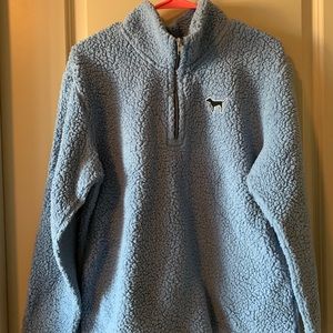 Super Comfy PINK Sherpa Quarter Zip